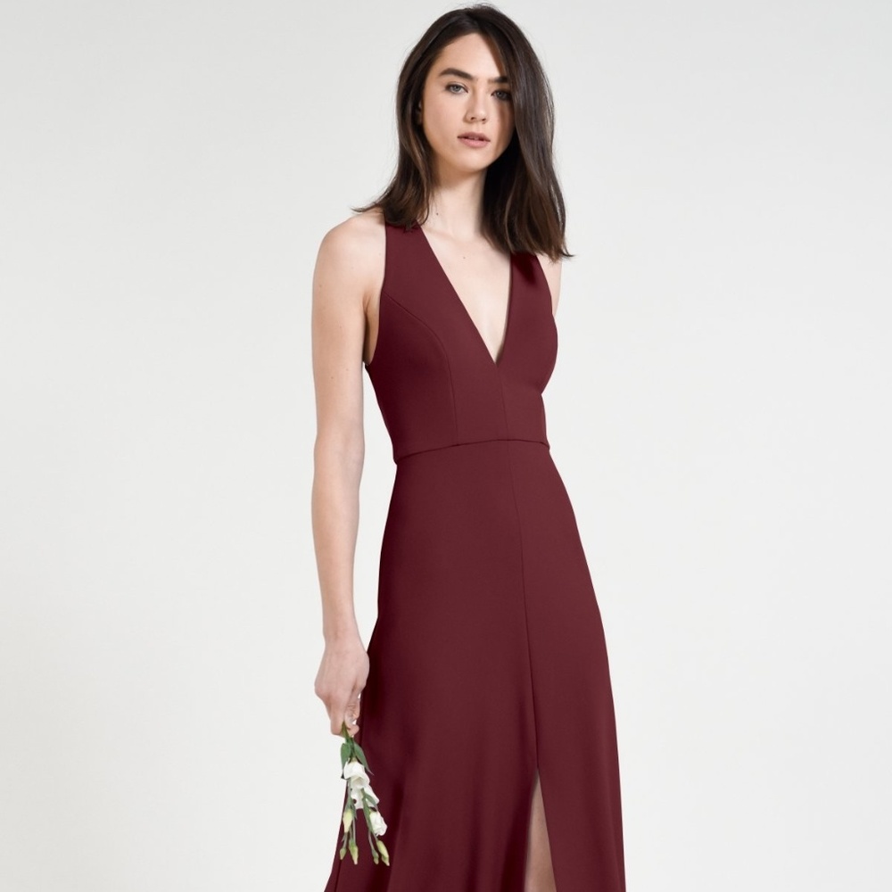 Jenny Yoo size 12 Margot gown in Hibiscus.